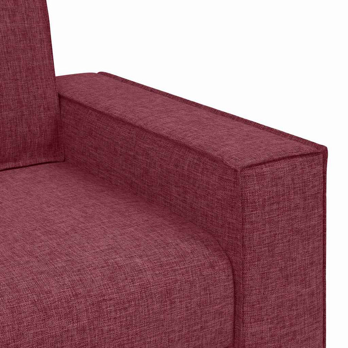 Canapea cu 2 locuri, roșu vin, 180x78x84 cm, material textil WALTI
