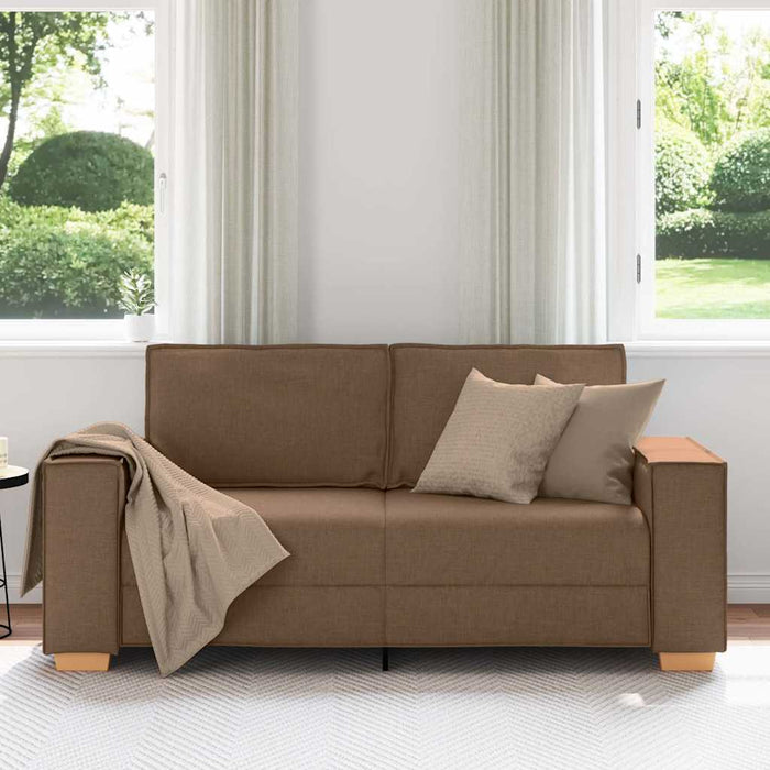 Canapea cu 2 locuri, maro, 180x78x84 cm, material textil - WALTI WALTI
