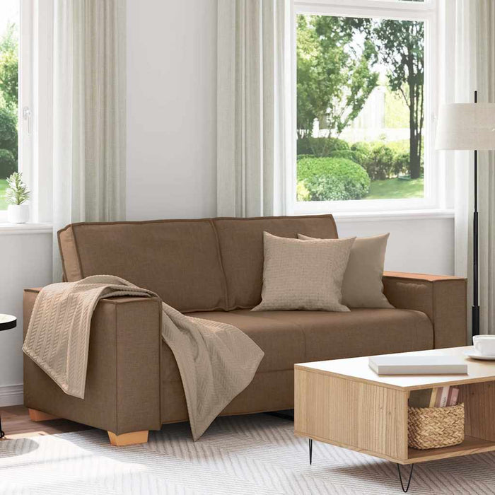 Canapea cu 2 locuri, maro, 180x78x84 cm, material textil - WALTI WALTI