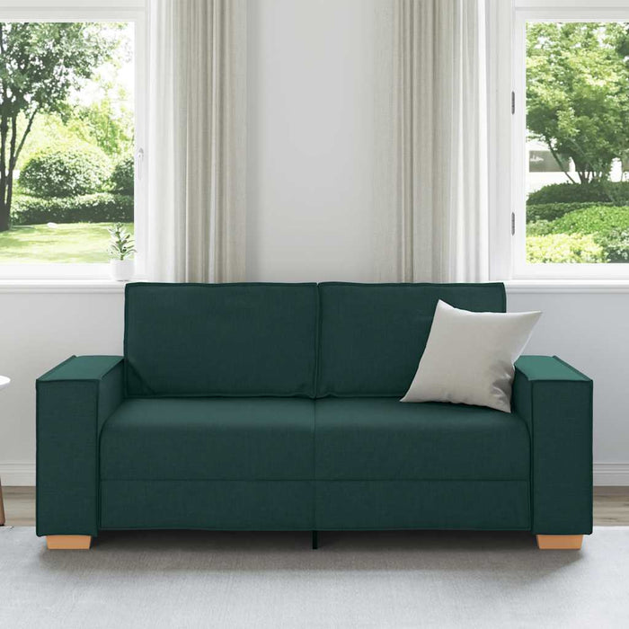 Canapea cu 2 locuri, verde închis, 180x78x84 cm, material textil - WALTI WALTI