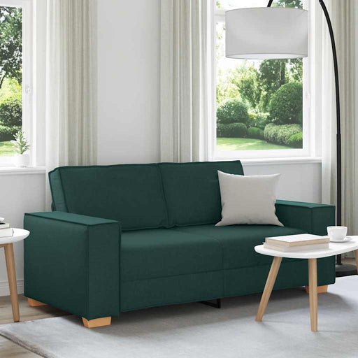 Canapea cu 2 locuri, verde închis, 180x78x84 cm, material textil - WALTI WALTI