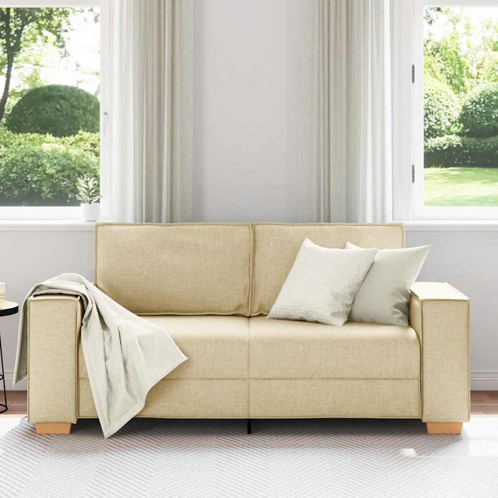 Canapea cu 2 locuri, crem, 180x78x84 cm, material textil - WALTI WALTI