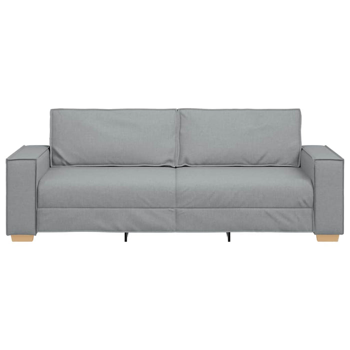 Canapea cu 3 locuri, gri deschis, 220x78x84 cm, material textil - WALTI WALTI