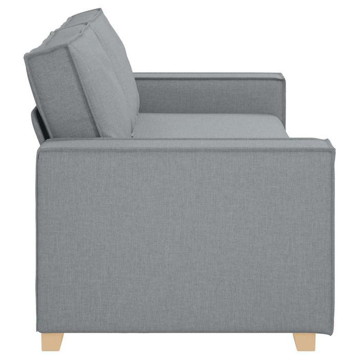 Canapea cu 3 locuri, gri deschis, 220x78x84 cm, material textil - WALTI WALTI