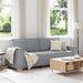 Canapea cu 3 locuri, gri deschis, 220x78x84 cm, material textil - WALTI WALTI