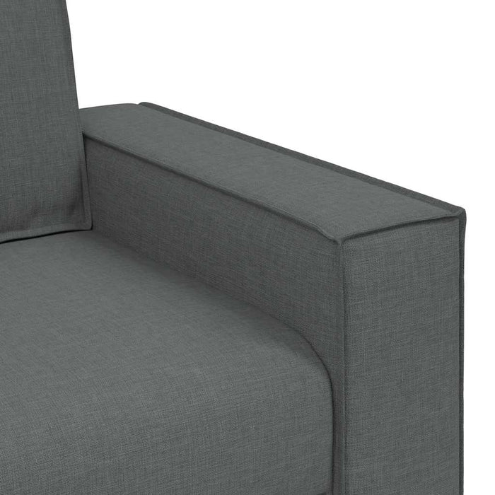 Canapea cu 3 locuri, gri închis, 220x78x84 cm, material textil - WALTI WALTI