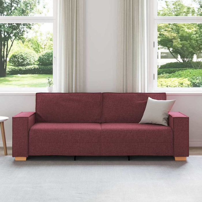 Sofa cu 3 locuri Roșu Vin 220 cm țesătură WALTI
