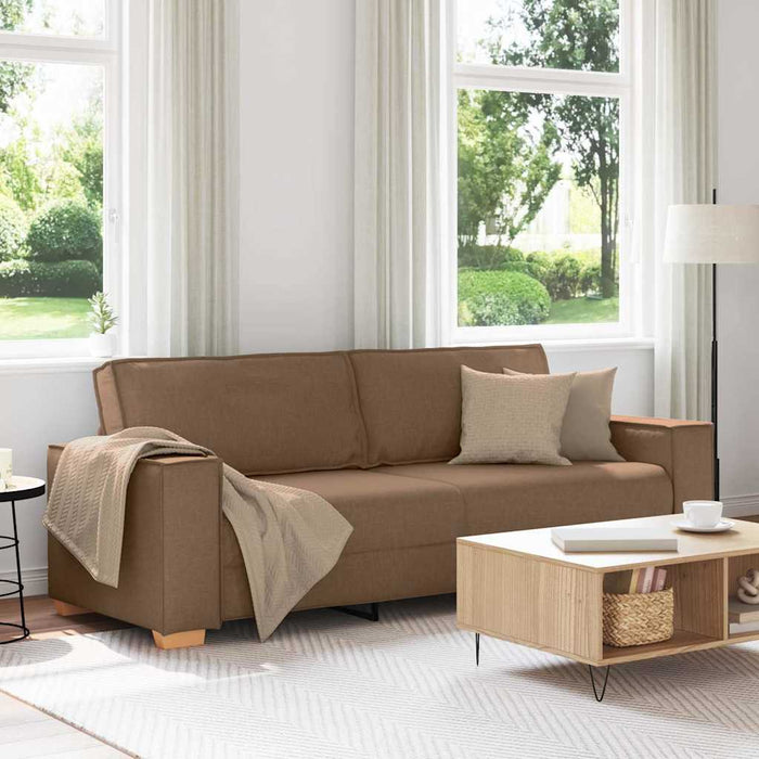 Sofa cu 3 locuri Maro 220 cm țesătură WALTI