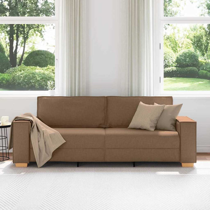 Sofa cu 3 locuri Maro 220 cm țesătură WALTI