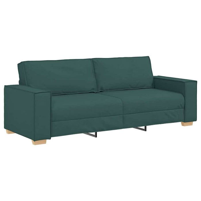 Sofa cu 3 locuri Verde închis 220 cm țesătură WALTI