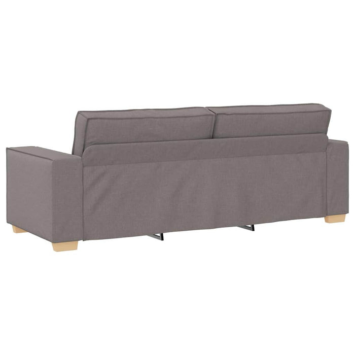 Sofa cu 3 locuri Gri taupe 220 cm țesătură WALTI