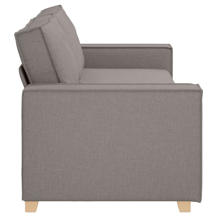 Sofa cu 3 locuri Gri taupe 220 cm țesătură WALTI