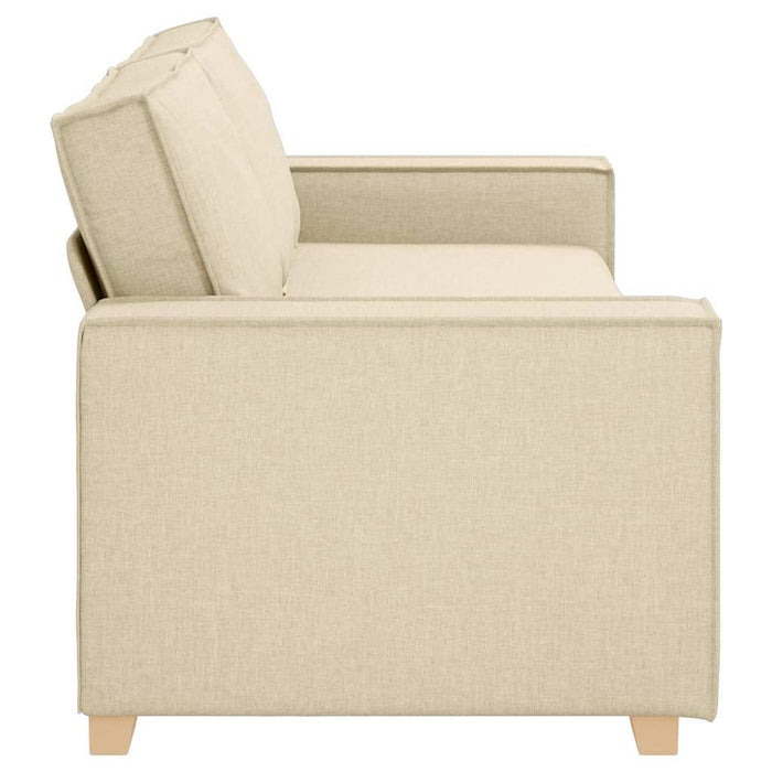 Sofa cu 3 locuri Crem 220 cm țesătură WALTI