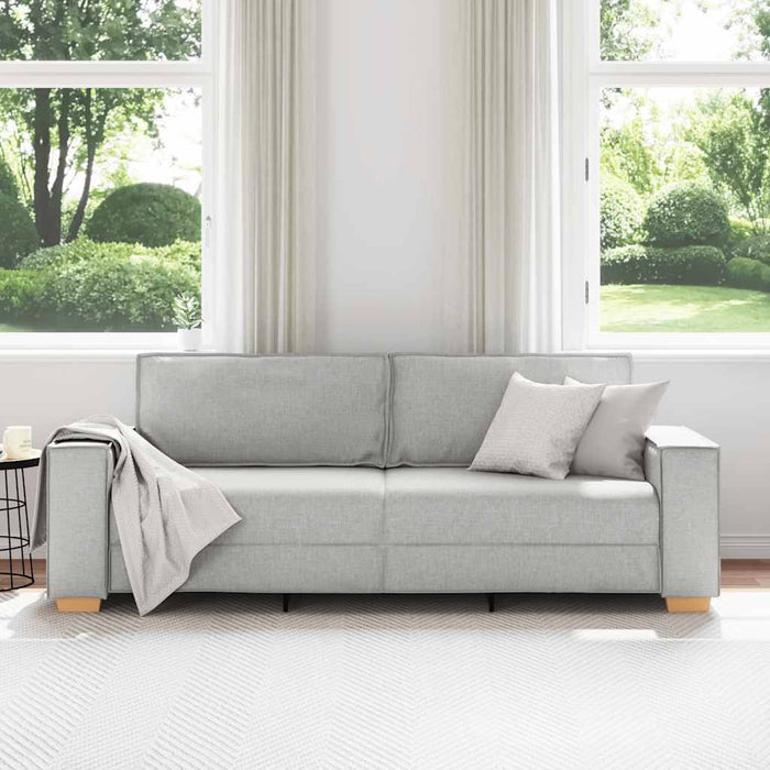 Canapea cu 3 locuri, gri nor, 220x78x84 cm, material textil - WALTI WALTI