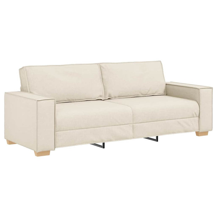 Canapea Bej 220 x 80 x 84 cm Material textil din in - WALTI WALTI