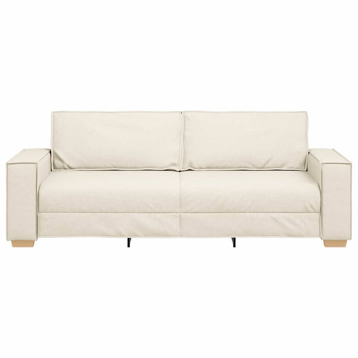 Canapea Bej 220 x 80 x 84 cm Material textil din in - WALTI WALTI