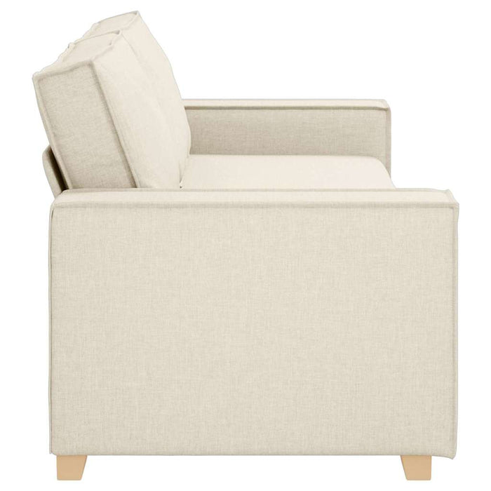 Canapea Bej 220 x 80 x 84 cm Material textil din in - WALTI WALTI