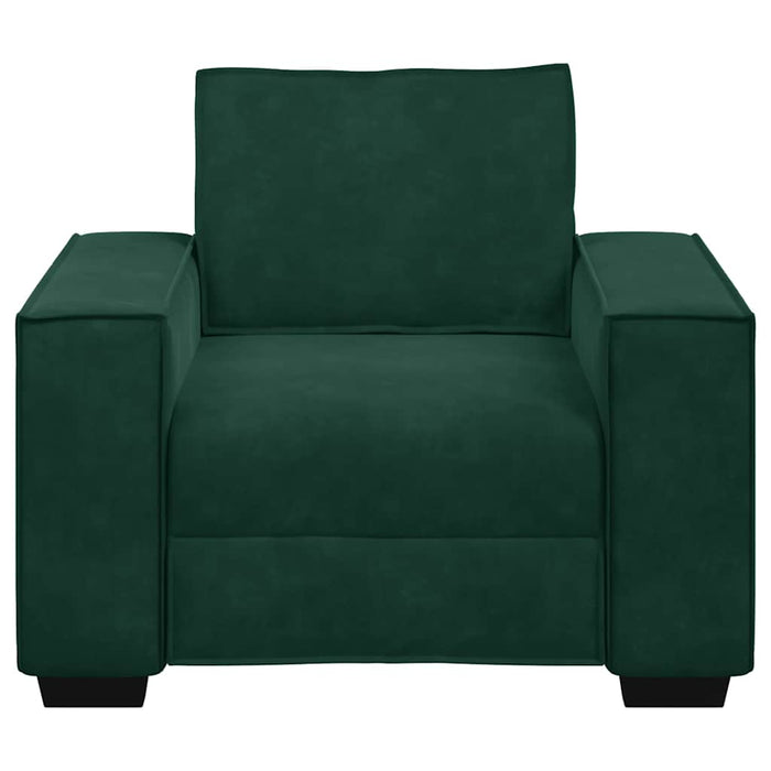 Canapea fotoliu verde închis 100x78x84 cm catifea - WALTI WALTI