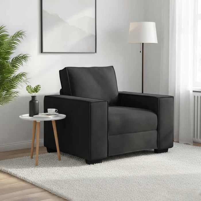 Canapea scaun negru 100x78x84 cm catifea WALTI