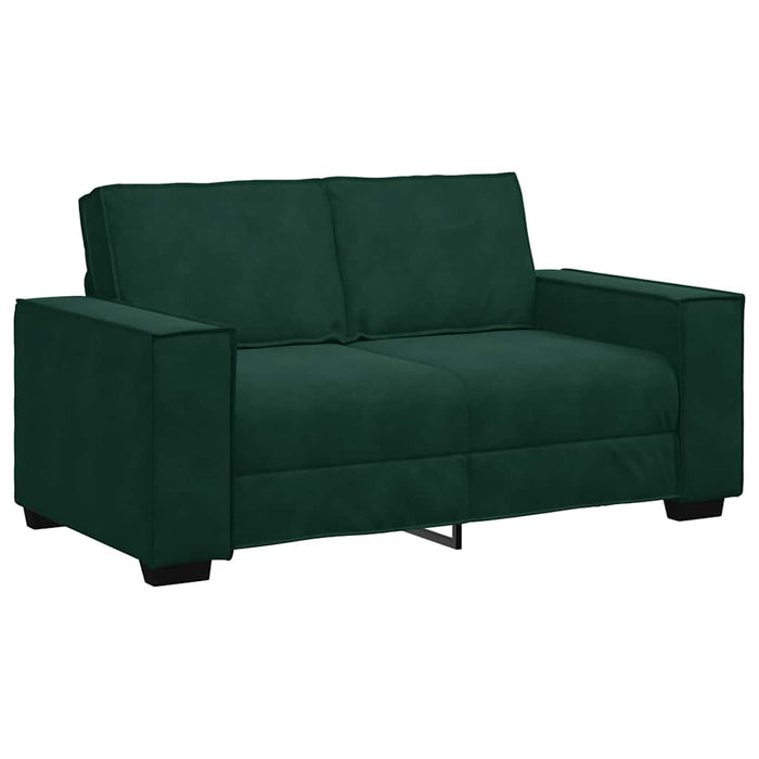 Canapea cu 2 locuri, verde închis, 160x78x84 cm, catifea WALTI