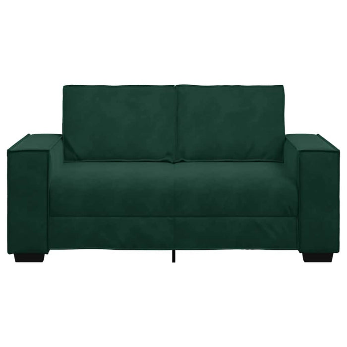 Canapea cu 2 locuri, verde închis, 160x78x84 cm, catifea WALTI