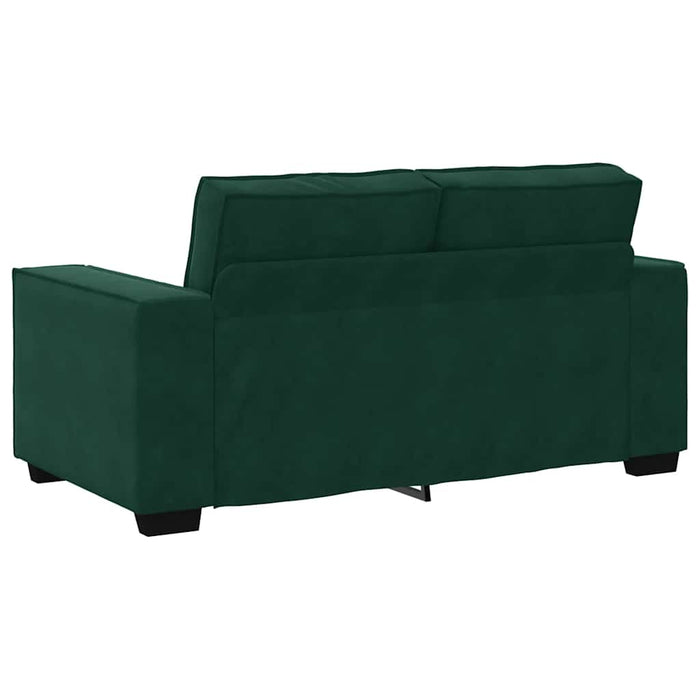 Canapea cu 2 locuri, verde închis, 160x78x84 cm, catifea WALTI