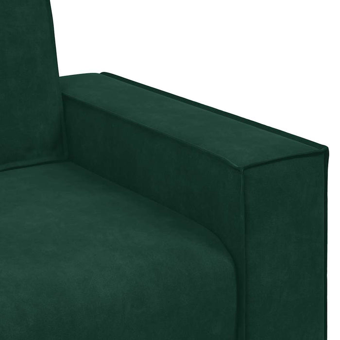 Canapea cu 2 locuri, verde închis, 160x78x84 cm, catifea WALTI