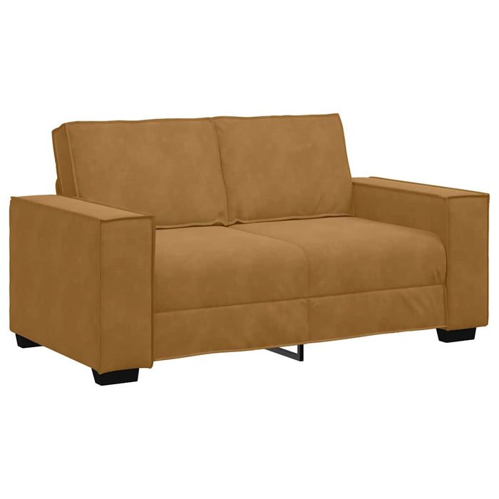 Canapea cu 2 locuri, maro, 160x78x84 cm, catifea WALTI