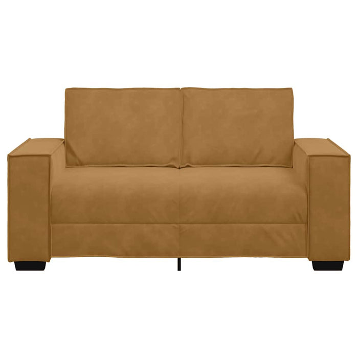 Canapea cu 2 locuri, maro, 160x78x84 cm, catifea WALTI