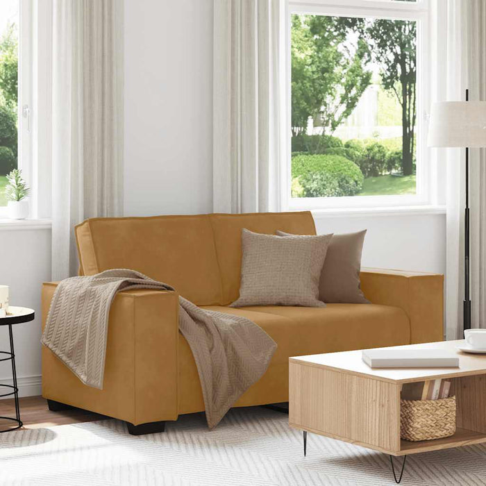 Canapea cu 2 locuri, maro, 160x78x84 cm, catifea WALTI