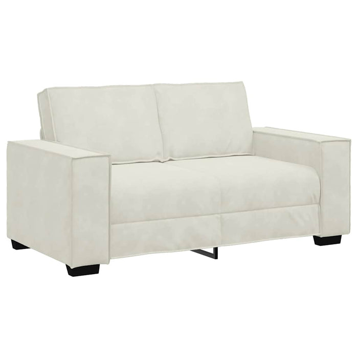 Canapea cu 2 locuri, crem, 160x78x84 cm, catifea - WALTI WALTI