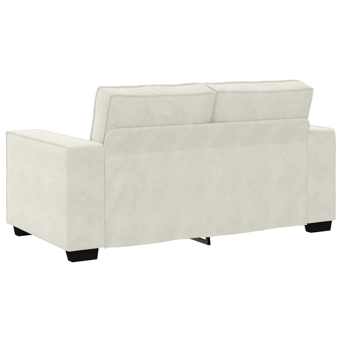 Canapea cu 2 locuri, crem, 160x78x84 cm, catifea - WALTI WALTI