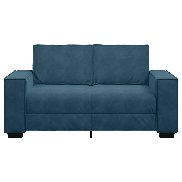 Canapea cu 2 locuri, albastru, 160x78x84 cm, catifea WALTI