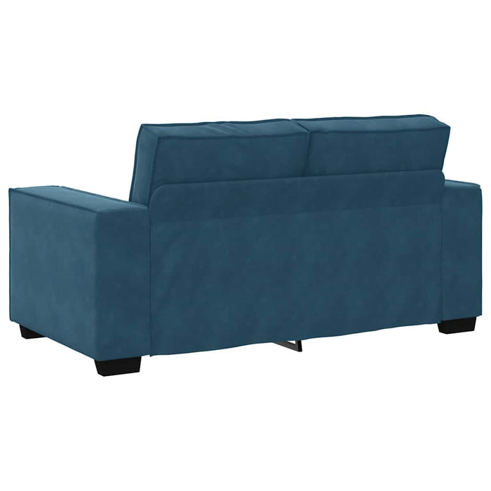 Canapea cu 2 locuri, albastru, 160x78x84 cm, catifea WALTI
