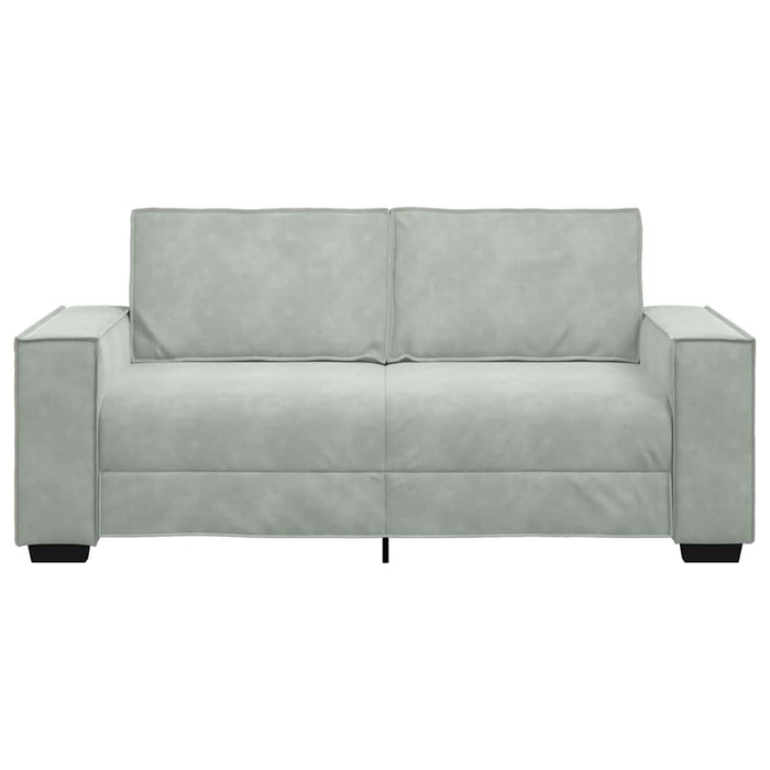 Canapea cu 2 locuri, gri deschis, 180x78x84 cm, catifea WALTI