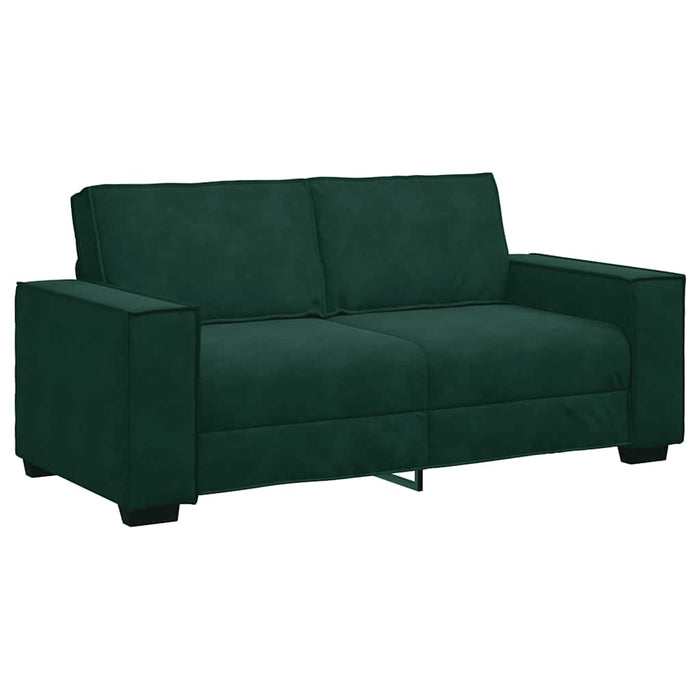 Canapea cu 2 locuri, verde închis, 180x78x84 cm, catifea WALTI