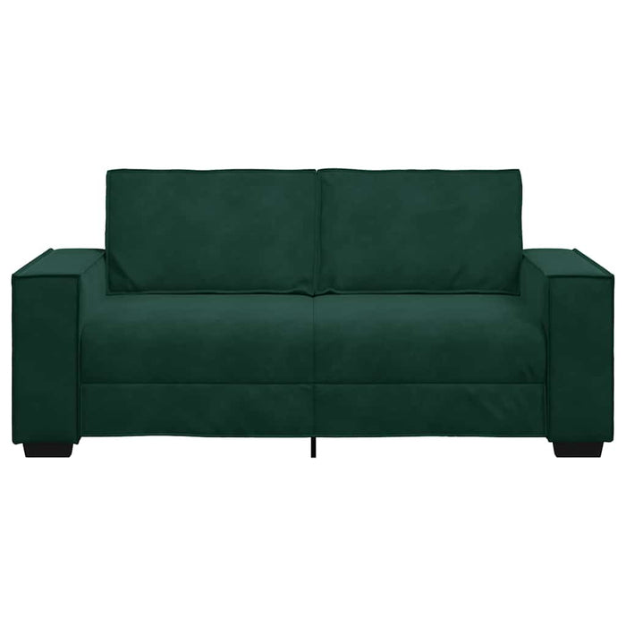 Canapea cu 2 locuri, verde închis, 180x78x84 cm, catifea WALTI