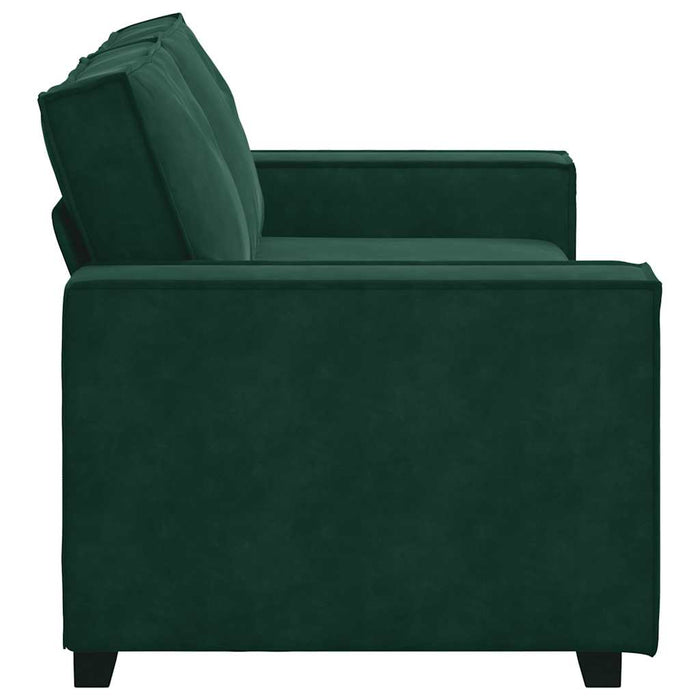 Canapea cu 2 locuri, verde închis, 180x78x84 cm, catifea WALTI