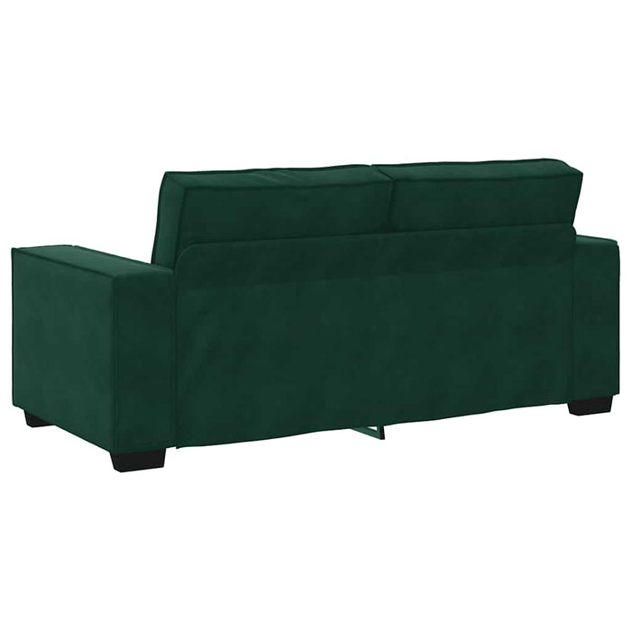 Canapea cu 2 locuri, verde închis, 180x78x84 cm, catifea WALTI