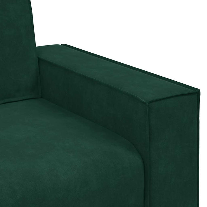 Canapea cu 2 locuri, verde închis, 180x78x84 cm, catifea WALTI