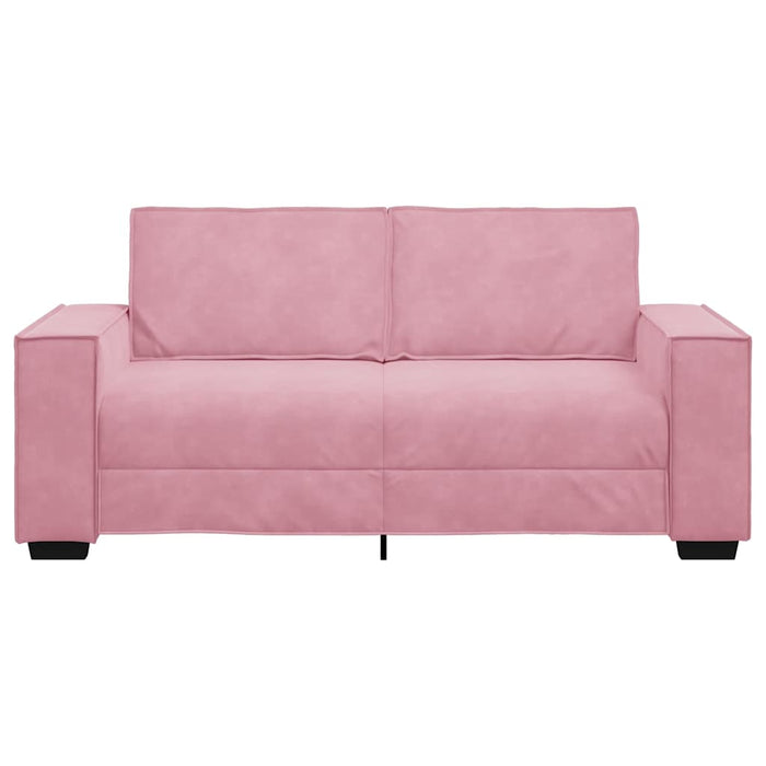 Canapea cu 2 locuri, roz, 180x78x84 cm, catifea WALTI