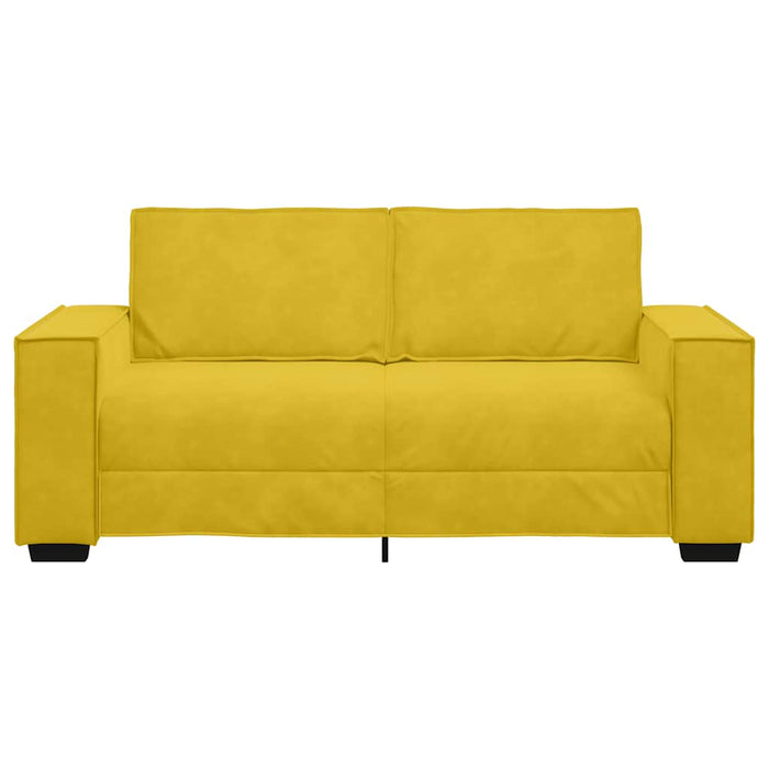 Canapea cu 2 locuri, galben, 180x78x84 cm, catifea WALTI