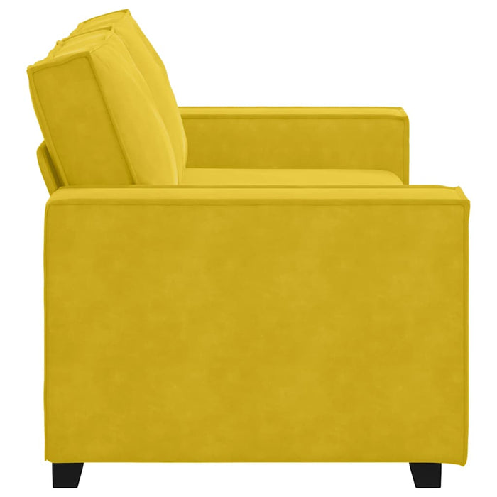 Canapea cu 2 locuri, galben, 180x78x84 cm, catifea WALTI