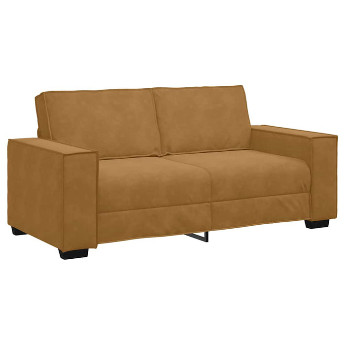Canapea cu 2 locuri, maro, 180x78x84 cm, catifea WALTI