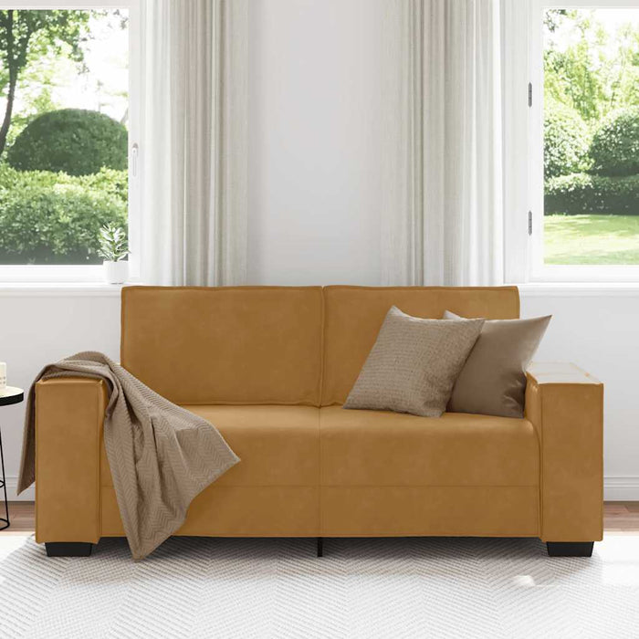 Canapea cu 2 locuri, maro, 180x78x84 cm, catifea WALTI