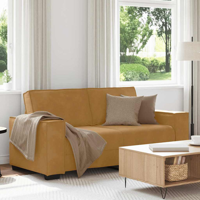 Canapea cu 2 locuri, maro, 180x78x84 cm, catifea WALTI
