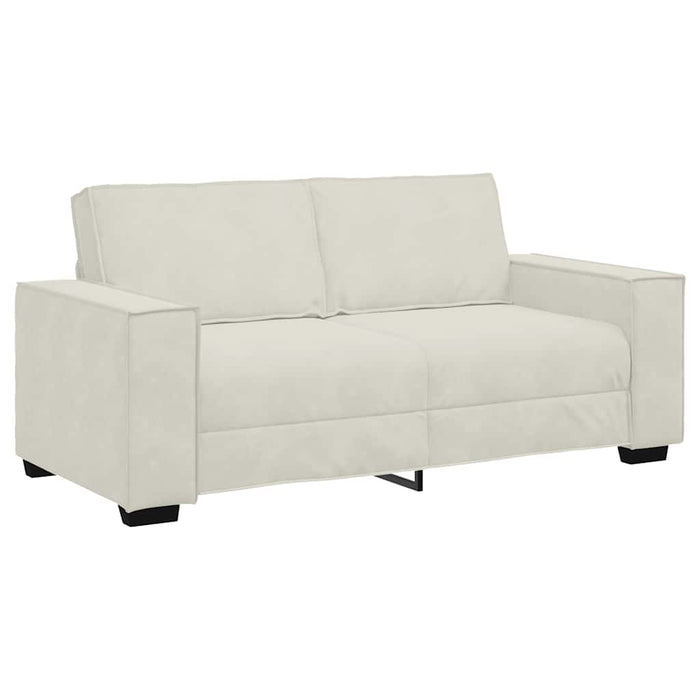 Canapea cu 2 locuri, crem, 180x78x84 cm, catifea WALTI