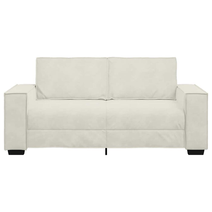 Canapea cu 2 locuri, crem, 180x78x84 cm, catifea WALTI