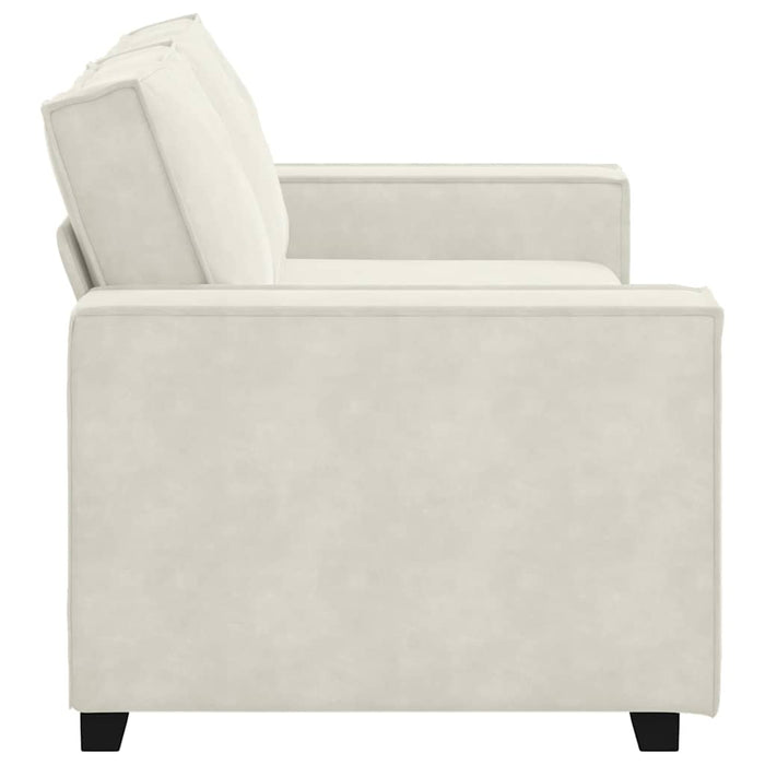 Canapea cu 2 locuri, crem, 180x78x84 cm, catifea WALTI
