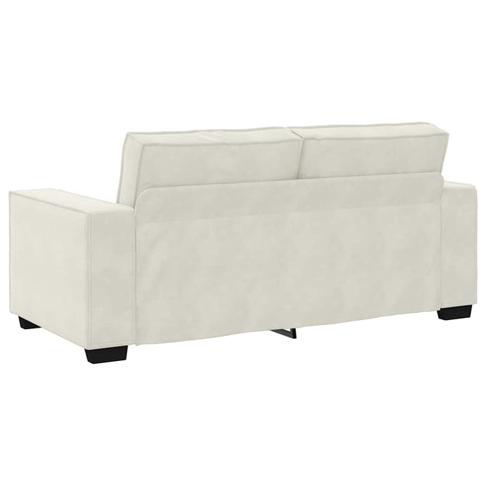 Canapea cu 2 locuri, crem, 180x78x84 cm, catifea WALTI